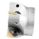 2-1/2 Inch Indexable Face Shell Milling Cutter, 90 Degree Positive Rake, TPG32 Inserts, Nickel Plated Body, 3508-0016