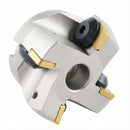 Fraises de fraisage de surface indexables à 75 degrés positifs, avec inserts en carbure SPG422 installés, corps nickelé