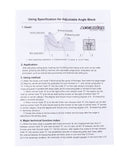 0 deg. - 60 deg. Bloques d'angle de précision