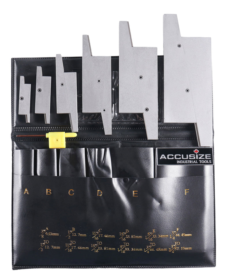 Accusize Industrial Tools 3602-5001 6 Pair/Set Adjustable Precision Parallel Set