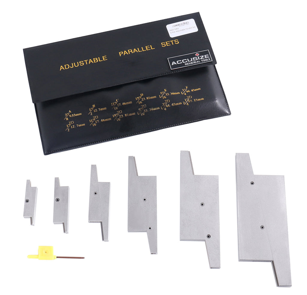 6 Pair/Set Adjustable Precision Parallel Set, #3602-5001