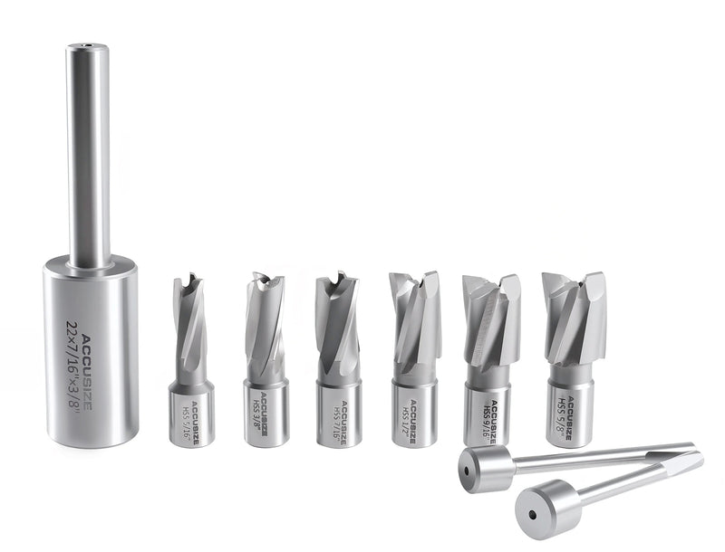 21 Pcs Hss Interchangeable Pilot Counterbore Set, 3620-0121