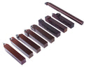 1" 9 Pieces/Set, Indexable Carbide Turning Tools and Boring Bar, for Cutting Aluminum, 3988-0001