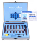 1/2" 9 Pieces/Set, Indexable Carbide Turning Tools and Boring Bar, for Cutting Aluminum, 3988-0012
