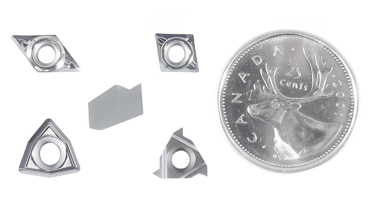 Replacement Inserts Set (10 pcs/set) for 9 pcs Indexable Carbide Turning Tool and Boring Bar Set, for Cutting Aluminum