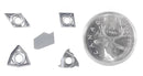 Replacement Inserts Set (10 pcs/set) for 9 pcs Indexable Carbide Turning Tool and Boring Bar Set, for Cutting Aluminum