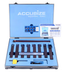 3/4" 9 Pieces/Set, Indexable Carbide Turning Tools and Boring Bar, for Cutting Aluminum, 3988-0034