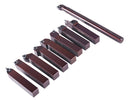 3/4" 9 Pieces/Set, Indexable Carbide Turning Tools and Boring Bar, for Cutting Aluminum, 3988-0034