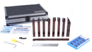 3/8" 9 Pieces/Set, Indexable Carbide Turning Tools and Boring Bar, for Cutting Aluminum, 3988-0038