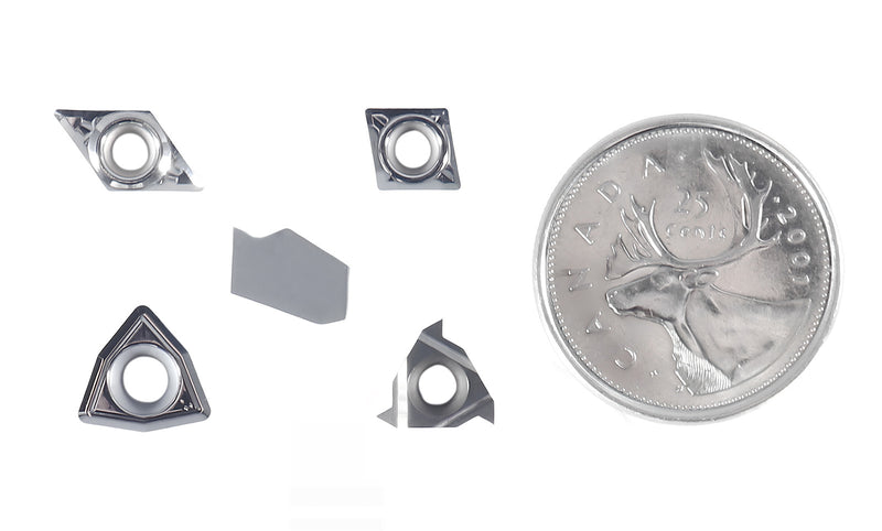 Replacement Inserts Set (10 pcs/set) for 9 pcs Indexable Carbide Turning Tool and Boring Bar Set, for Cutting Aluminum