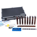 5/8" Shank 9-Piece Indexable Turning & Boring Tool Set, Uncoated Sharp-Edge Inserts for Aluminum, 3988-0058