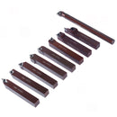 5/8" Shank 9-Piece Indexable Turning & Boring Tool Set, Uncoated Sharp-Edge Inserts for Aluminum, 3988-0058