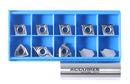 Replacement Inserts Set (10 pcs/set) for 9 pcs Indexable Carbide Turning Tool and Boring Bar Set, for Cutting Aluminum