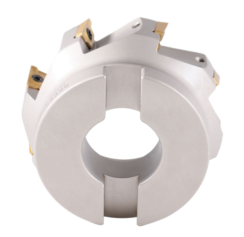 4'' by 1-1/2'' 90 Deg Square Shoulder Indexable Face Mill with Apkt Insert, 4508-0020