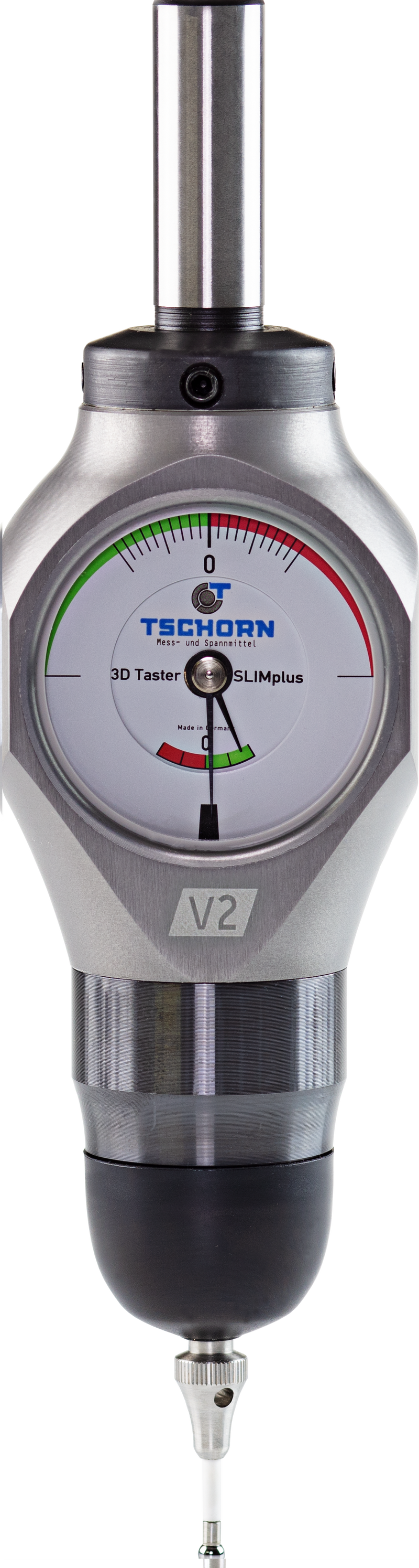 TSCHORN SLIMplus 3D Tester Edge Finder V2, 1/2" (12.7mm) Shank, 0.11" (3mm) Sensing Tip, IP67, Waterproof, Dustproof