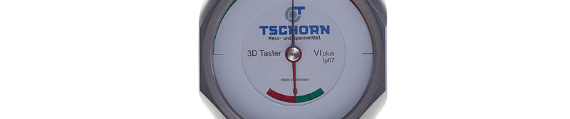 TSCHORN 3D Tester Edge Finder INCH VIplus V2, 1/2" (12.7mm) Shank, 0.11" (3mm) Sensing Tip, Large Dial Face, IP67, 4940-1295