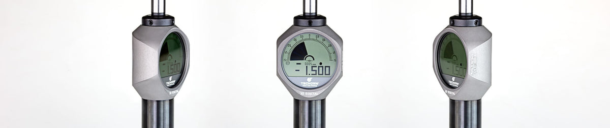 TSCHORN 3D Tester Edge Finder, Digital & Analogue, 1/2" Shank, 0.11" Sensing Tip, IP67, 4944-3012