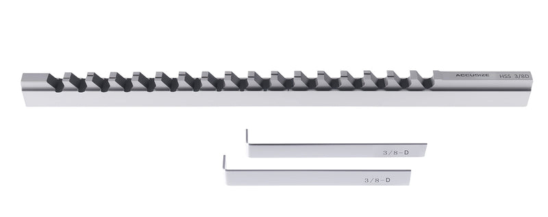 3/8'' to D, Hss Keyway Broach, Fractional, Imperial, 5000-0026