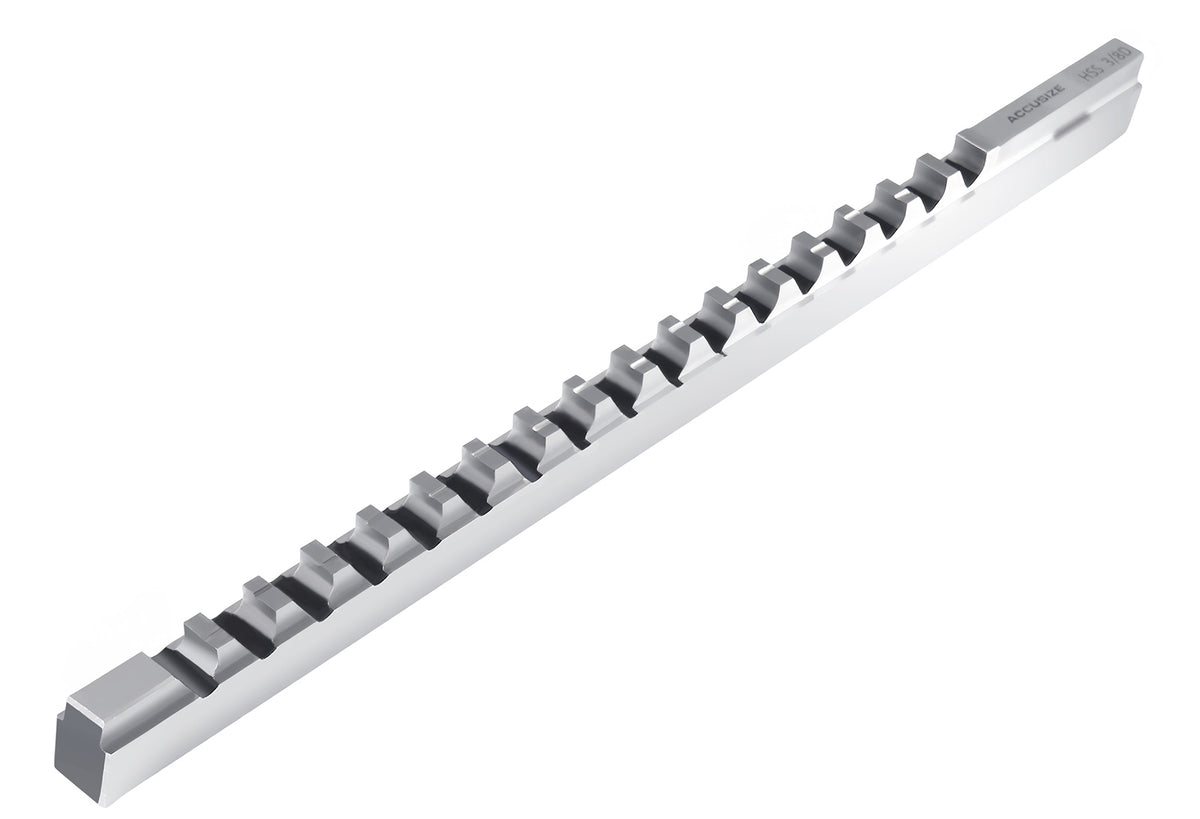 3/8'' to D, Hss Keyway Broach, Fractional, Imperial, 5000-0026