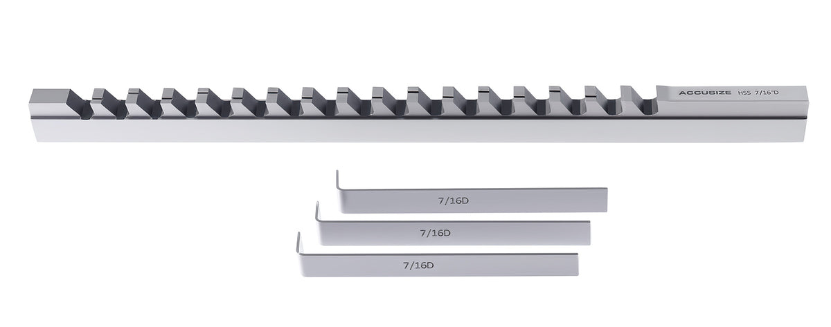 7/16'' to D, Hss Keyway Broach, Fractional, Imperial, 5000-0028