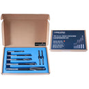 H.S.S. Solid Cap Screw Counterbore Set, 3 Flute, Straight Shank, 7 Pc, 508S-0007