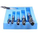 H.S.S. Solid Cap Screw Counterbore Set, 3 Flute, Straight Shank, 7 Pc, 508S-0007