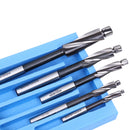 H.S.S. Solid Cap Screw Counterbore Set, 3 Flute, Straight Shank, 7 Pc, 508S-0007