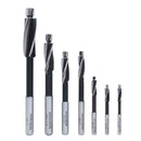 H.S.S. Solid Cap Screw Counterbore Set, 3 Flute, Straight Shank, 7 Pc, 508S-0007