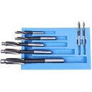 7 Pc Metric Hss Solid Capscrew Counterbore Set, 3 Flute, Straight Shank, 508S-007m