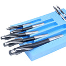 7 Pc Metric Hss Solid Capscrew Counterbore Set, 3 Flute, Straight Shank, 508S-007m