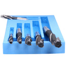 7 Pc Metric Hss Solid Capscrew Counterbore Set, 3 Flute, Straight Shank, 508S-007m