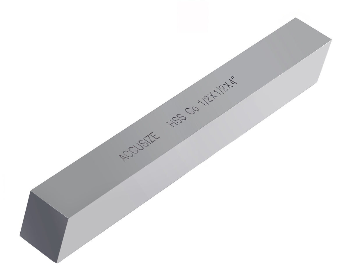 10 Pcs 1/2'' by 1/2'' by 4'' Hss+5% Cobalt Lathe Tool Bits, 5095-0032x10