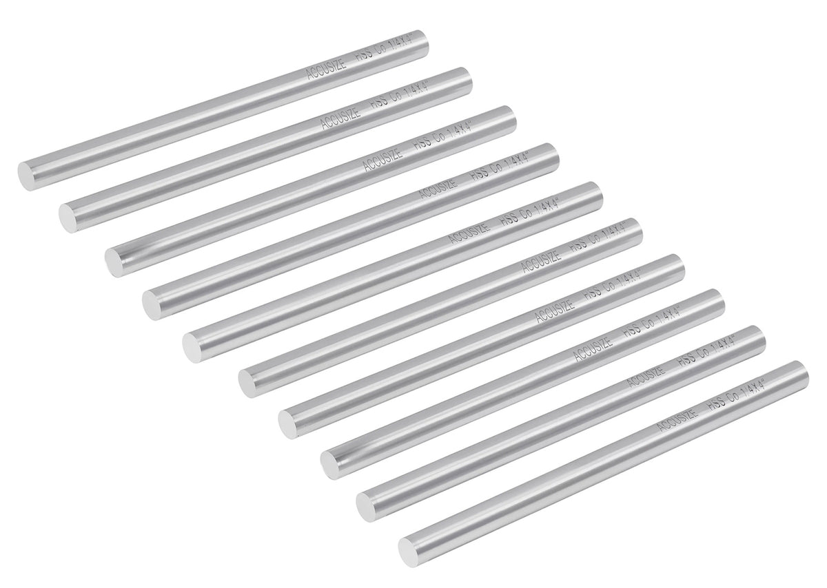 M35 (H.S.S. + 5% Cobalt) Round Tool Bit, Ground