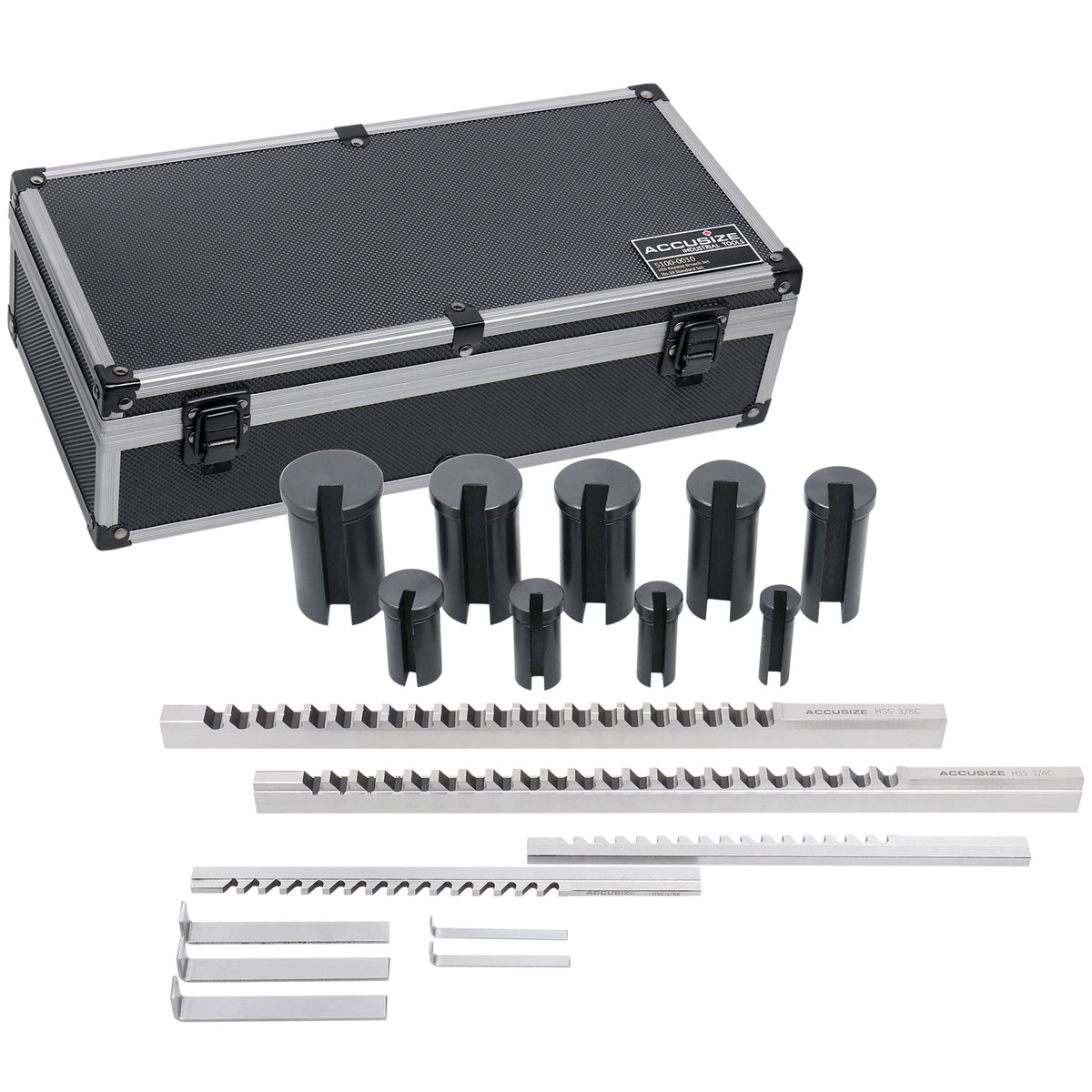 5100-0010, No.10 Standard HSS Keyway Broach Sets