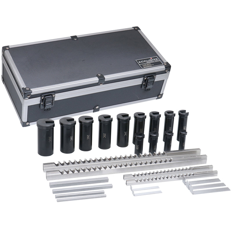 5100-0070, No.70 Metric Set 72 Combinations HSS Keyway Broach Sets