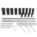 No.70 Metric Hss Keyway Broach Set, 4 mm, 5 mm, 6 mm and 8 mm Keyway Size, Style B and C, 5100-0070