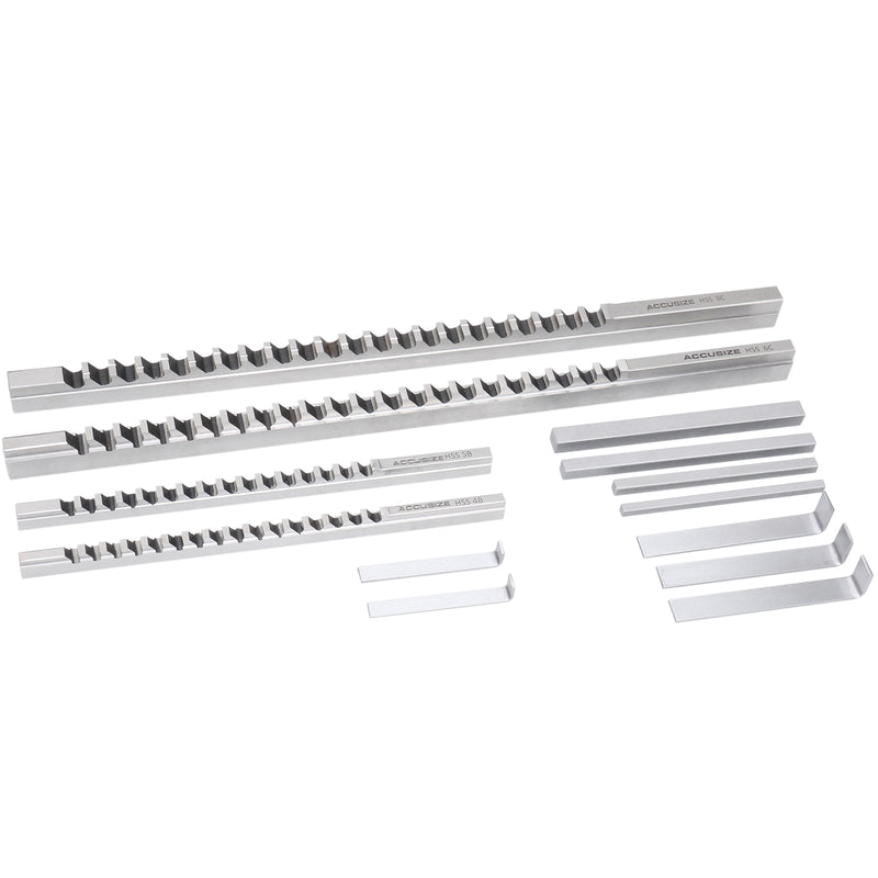 5100-0070, No.70 Metric Set 72 Combinations HSS Keyway Broach Sets