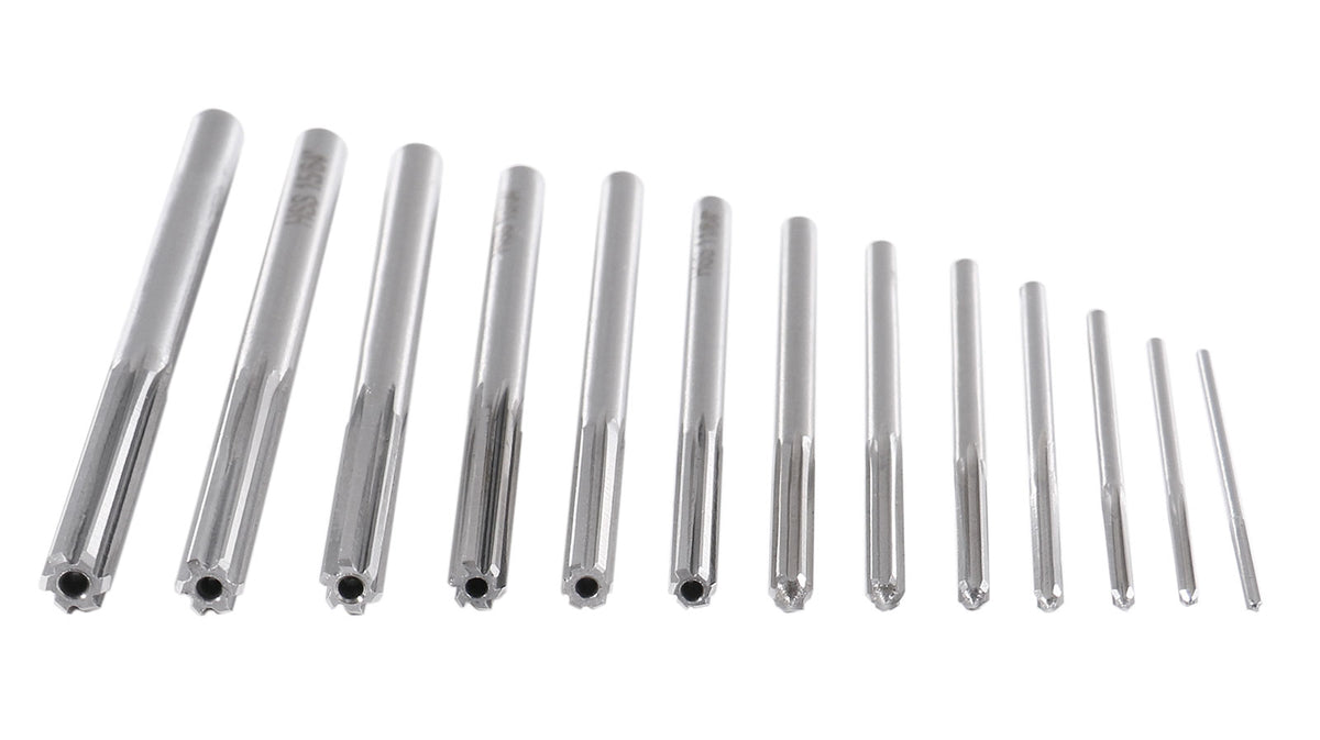 1/16-1/4'' 13 Pcs Hss 6542 Straight Flute, Chucking Reamer Set, 5500-Se00
