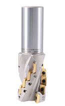 Helical Indexable Weldon Shank End Mill, Right Hand, Heavy Duty Cut