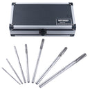 Northward Cutting Edge Fractional Sizes 1/8" Thru 1/2" by 16th ANSI HSS M2 Premium Chucking Reamer Set, Spiral Flute, Right Hand Cut, 7pcs/Set, 5528-0700
