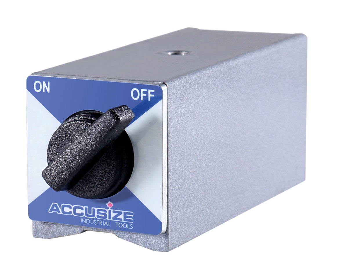 Magnetic Base, 264 lb Pull with On/Off Switch, and V-Groove Base for Machinist Indicators
