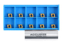 Carbide inserts, CVD + TiN Coating, CCMT, Black/Yellow, 10 ps/box