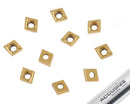 Carbide inserts, CVD + TiN Coating, CCMT, Black/Yellow, 10 ps/box