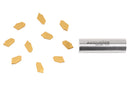 Self-Lock Carbide Cut-off GTN Carbide Inserts, 0 Degree Angle, for Cutting Steel, Aluminum or Stainless Steel 10Pcs/Set