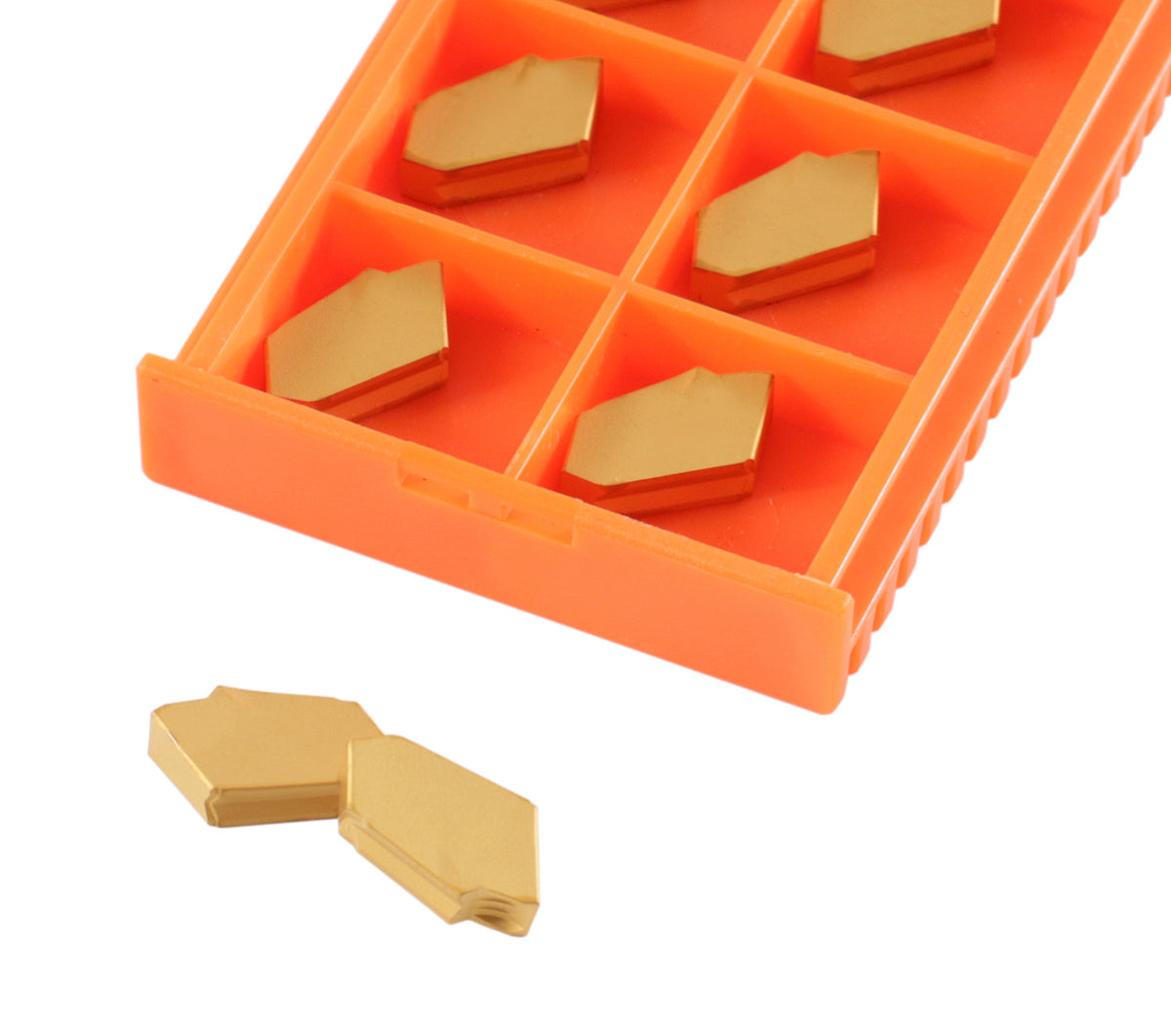 Self-Lock Carbide Cut-off GTN Carbide Inserts, 0 Degree Angle, for Cutting Steel, Aluminum or Stainless Steel 10Pcs/Set
