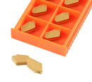 Self-Lock Carbide Cut-off GTN Carbide Inserts, 0 Degree Angle, for Cutting Steel, Aluminum or Stainless Steel 10Pcs/Set
