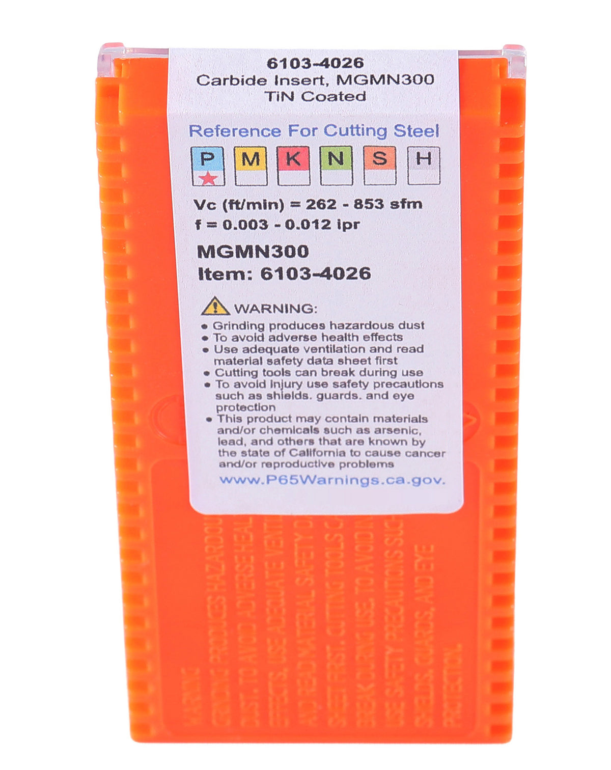 MGMN Insert de coupure en carbure double extrémité, revêtu d'étain, 10pc/set