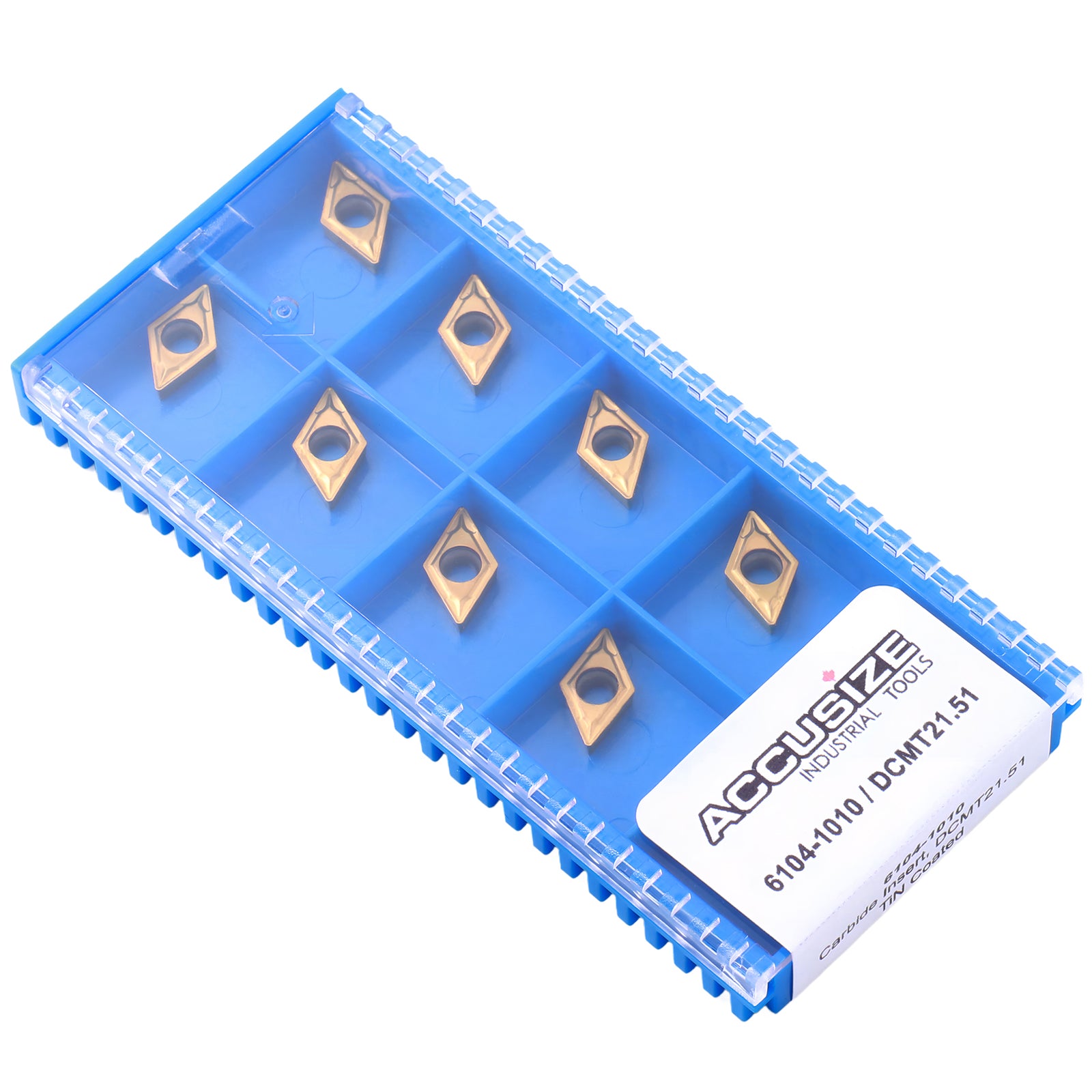 DCMT Carbide Inserts TiN Coated, 10 Pcs/Box