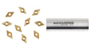 DCMT Carbide Inserts TiN Coated, 10 Pcs/Box