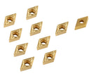 DCMT Carbide Inserts TiN Coated, 10 Pcs/Box